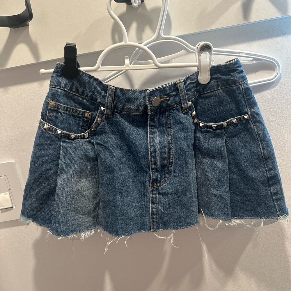 MICRO JEAN SKIRT